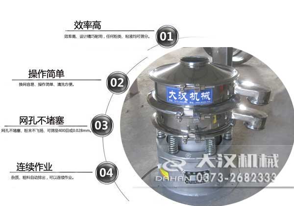 小型篩粉機(jī)特點